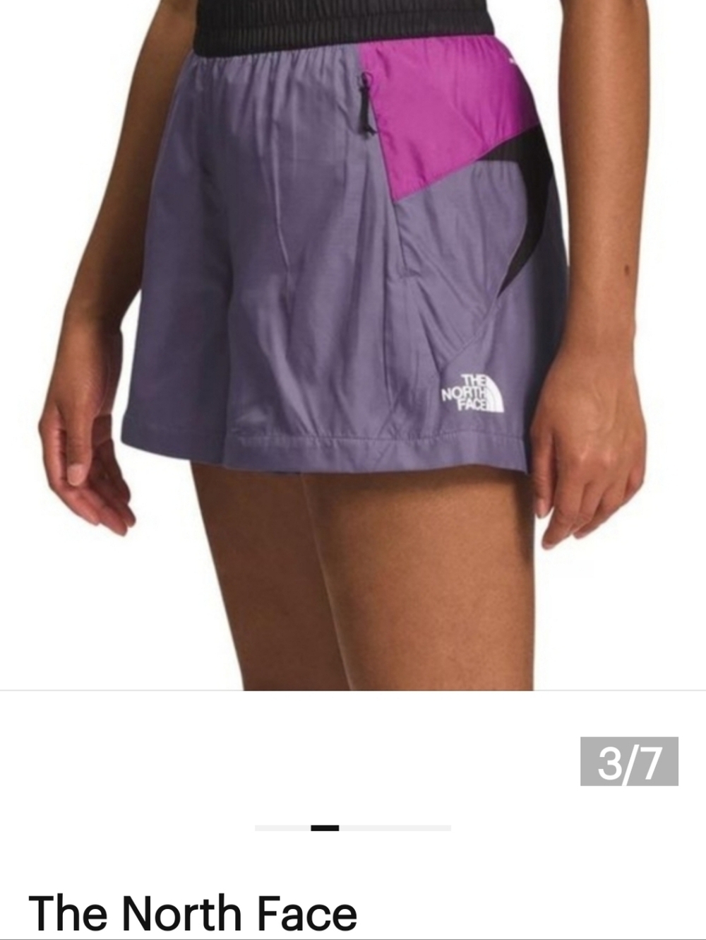 The North Face Women's TNF X Purple and Black Shorts. Sz L